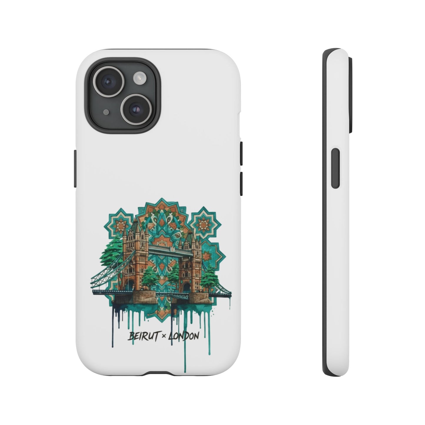 Beirut x London Ornate Phone Case — Turquoise Mosaic Gateway Design