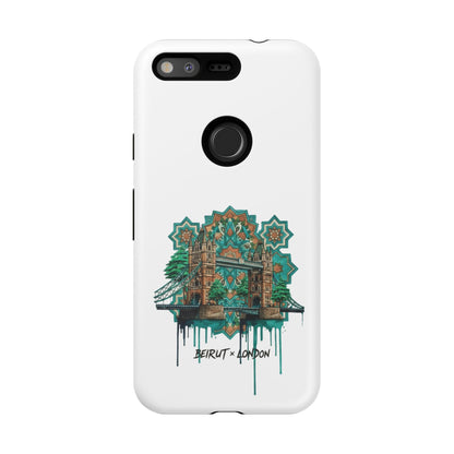 Beirut x London Ornate Phone Case — Turquoise Mosaic Gateway Design