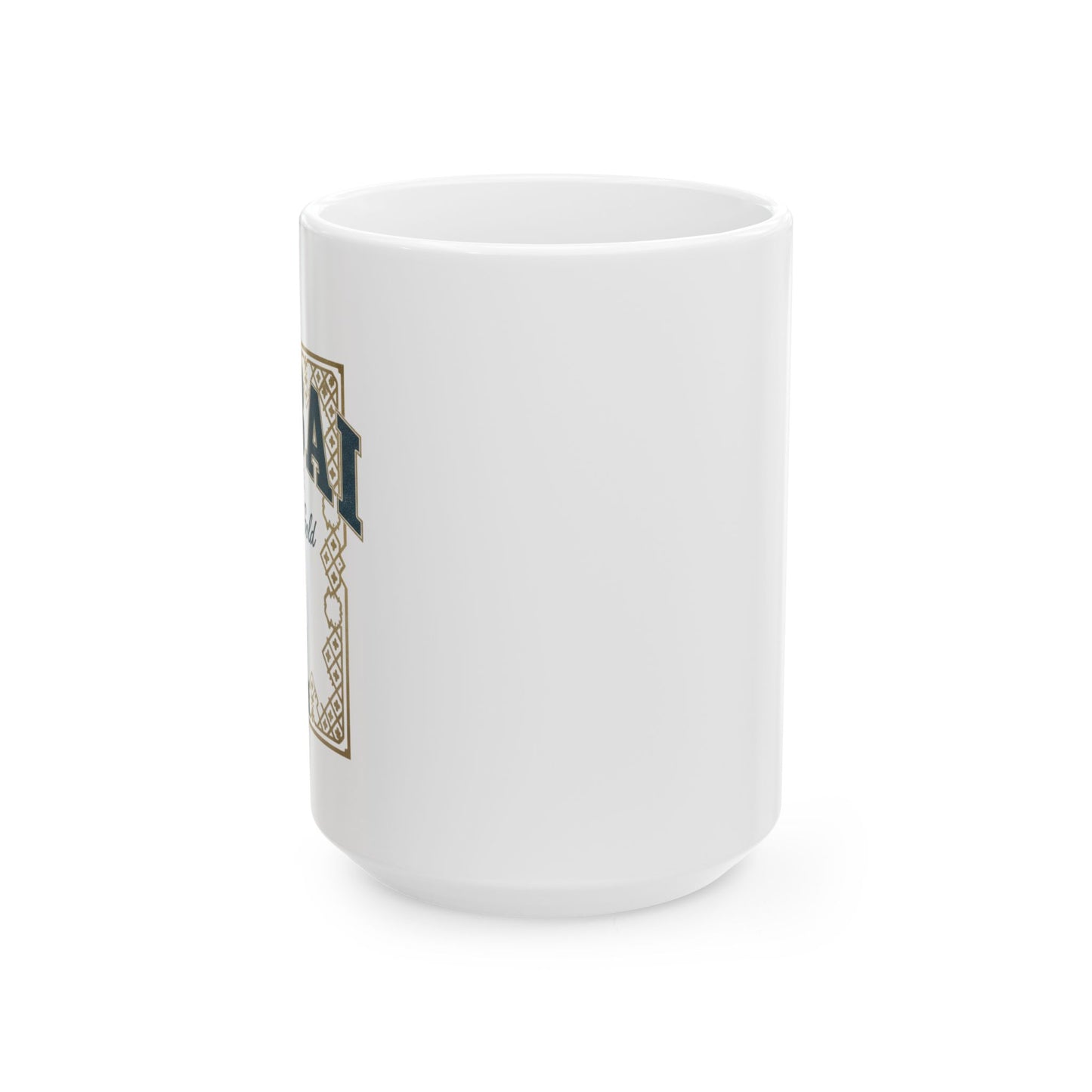 Mug en céramique Dubaï Cité d'Or – Tasse à café souvenir Burj Khalifa (325 ml/445 ml)
