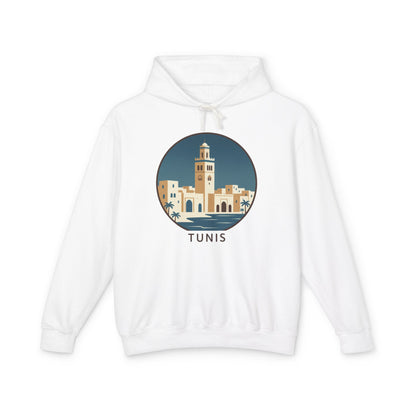 Tunis Skyline Hoodie — Minimalist Tunis Travel Sweatshirt