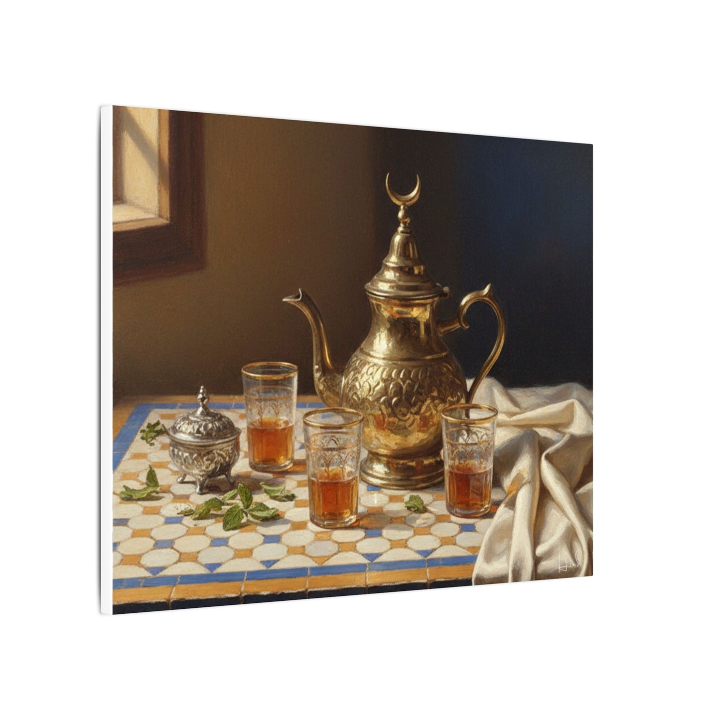 Moroccan Tea Still Life Canvas