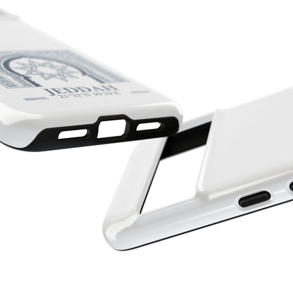 Jeddah Coordinates Phone Case — Blue Islamic Arch Travel Souvenir