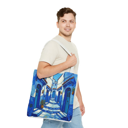 Mediterranean Blue Alley Tote