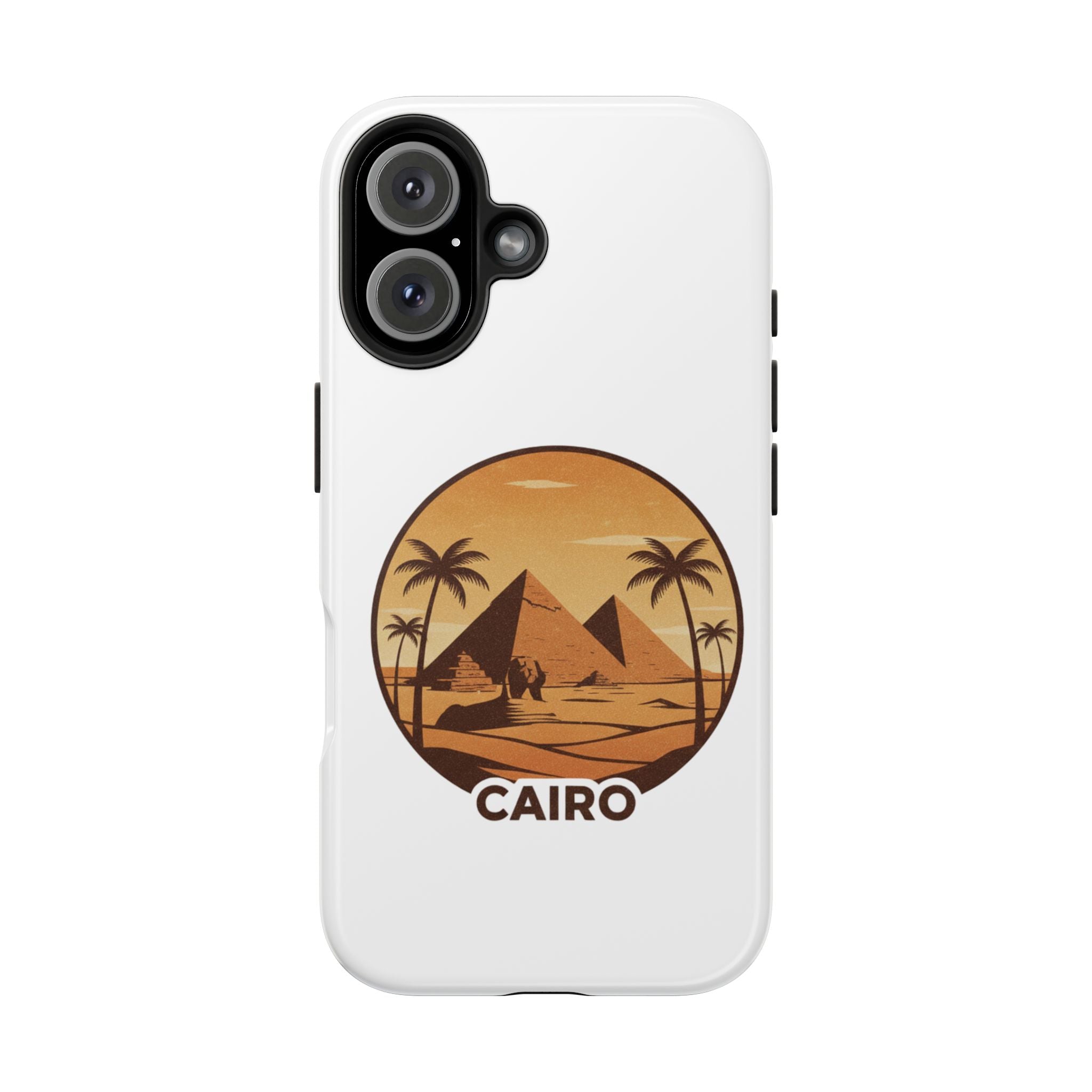 Cairo Pyramids Tough Phone Case — Vintage Egypt Travel iPhone/Android Protective Cover