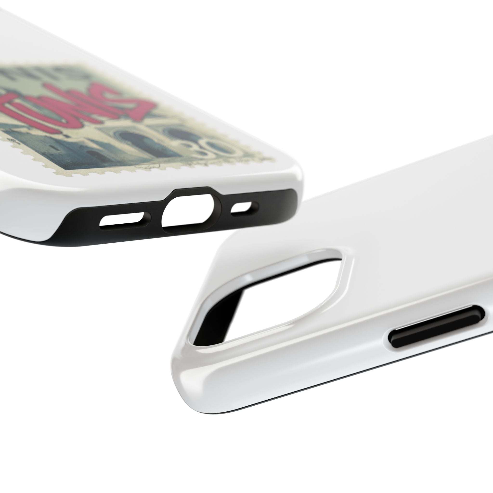 Tunis Vintage Stamp Tough Phone Case — Retro Tunisia Travel Phone Cover