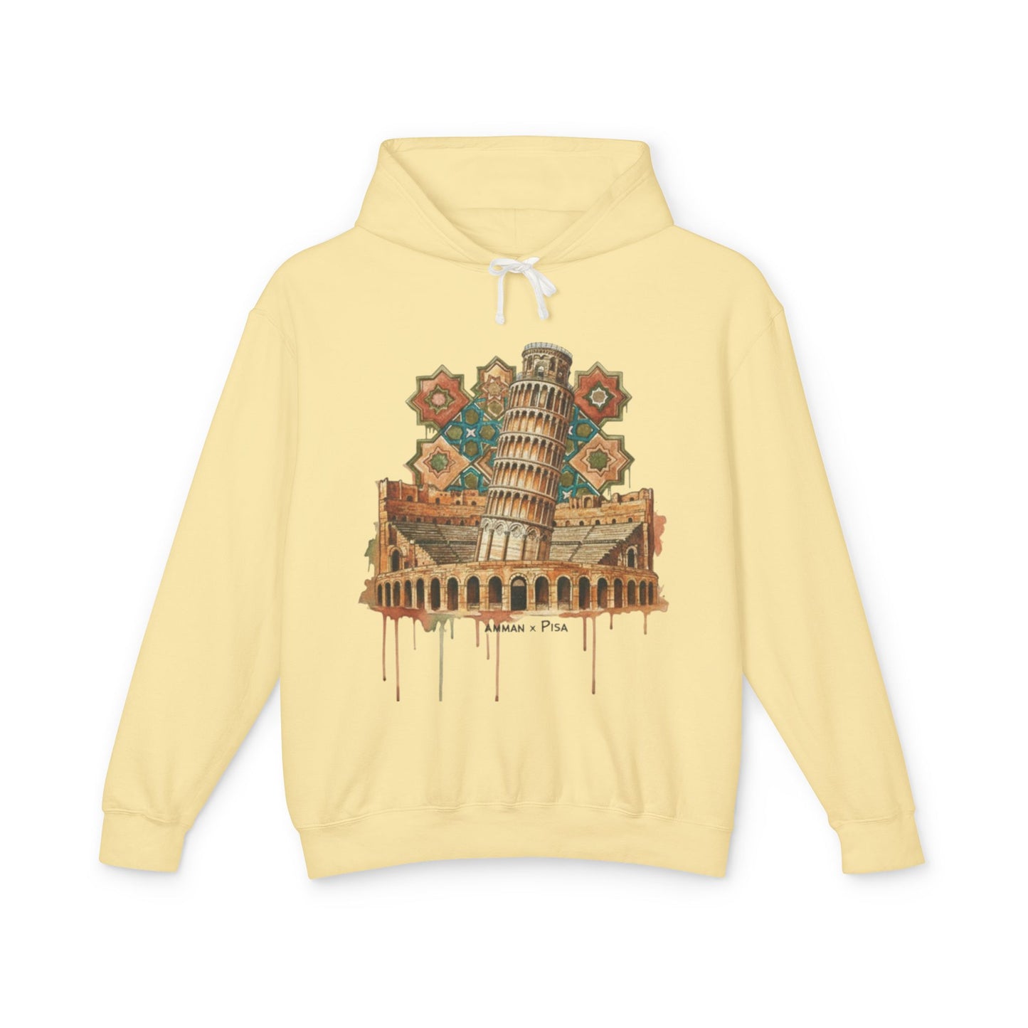 Leaning Tower of Pisa Vintage Art Hoodie — Retro Italy Travel Sweatshirt