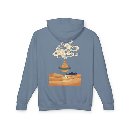 Desert Lamp Hoodie — Boho Floating Lantern Desert Sweatshirt