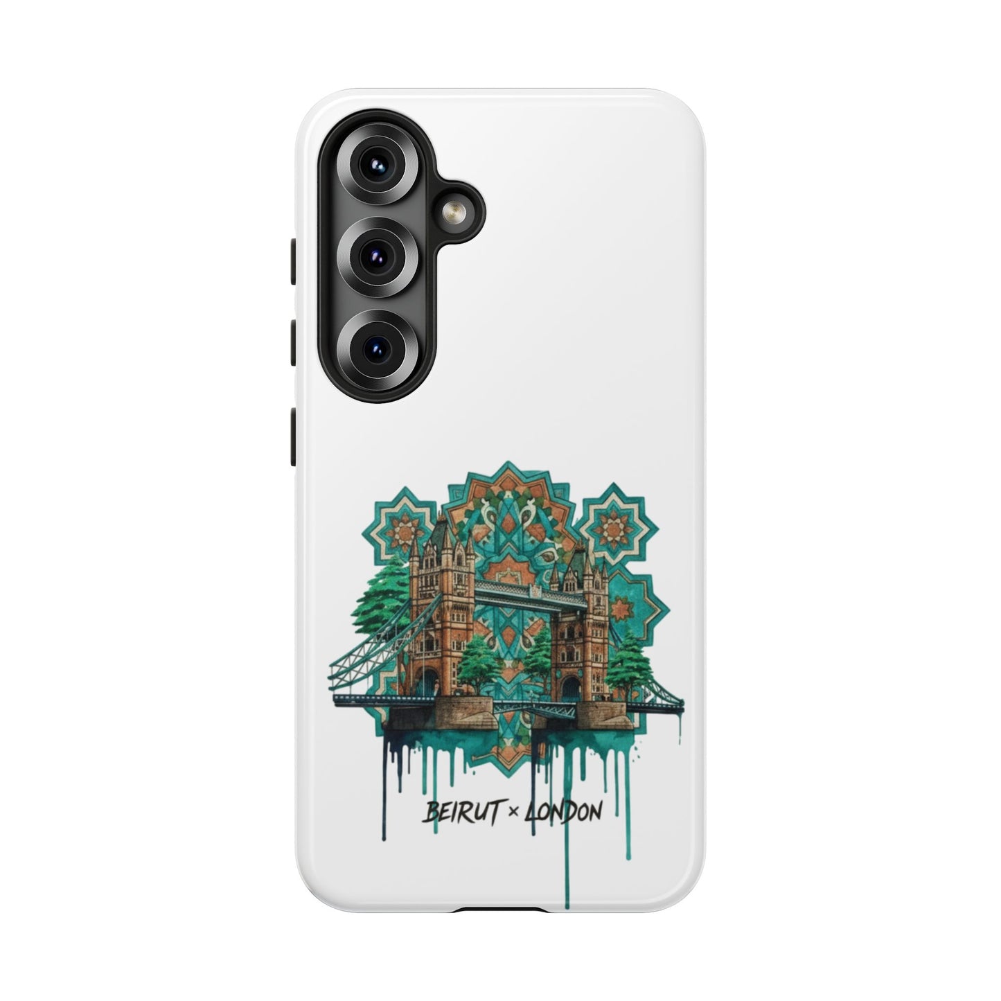 Beirut x London Ornate Phone Case — Turquoise Mosaic Gateway Design