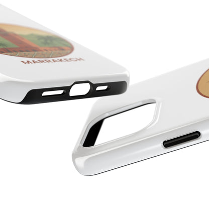 Marrakech Travel Phone Case — Vintage Moroccan Koutoubia Tower Design