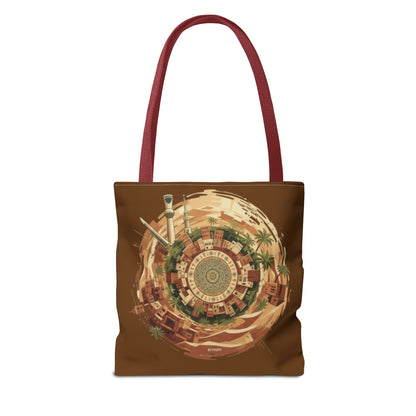 Desert Oasis Circular Art Tote