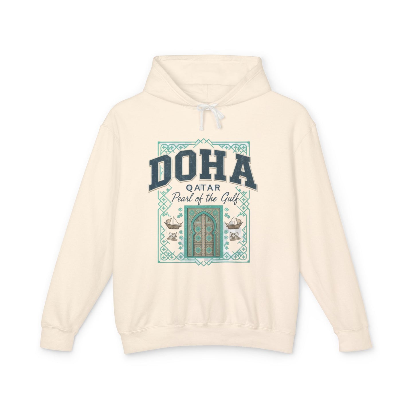 Doha Souvenir Hoodie — Qatar Pearl of the Gulf Travel Sweatshirt