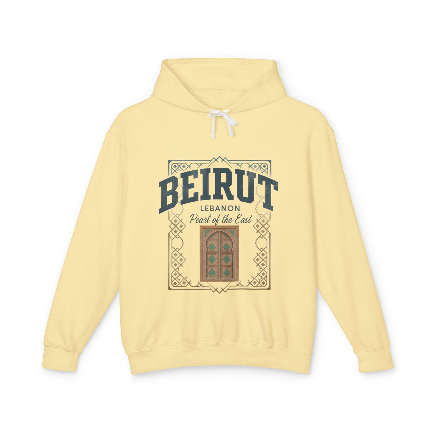 Beirut Vintage Door Hoodie — Lebanon "Pearl of the East" Travel Sweatshirt