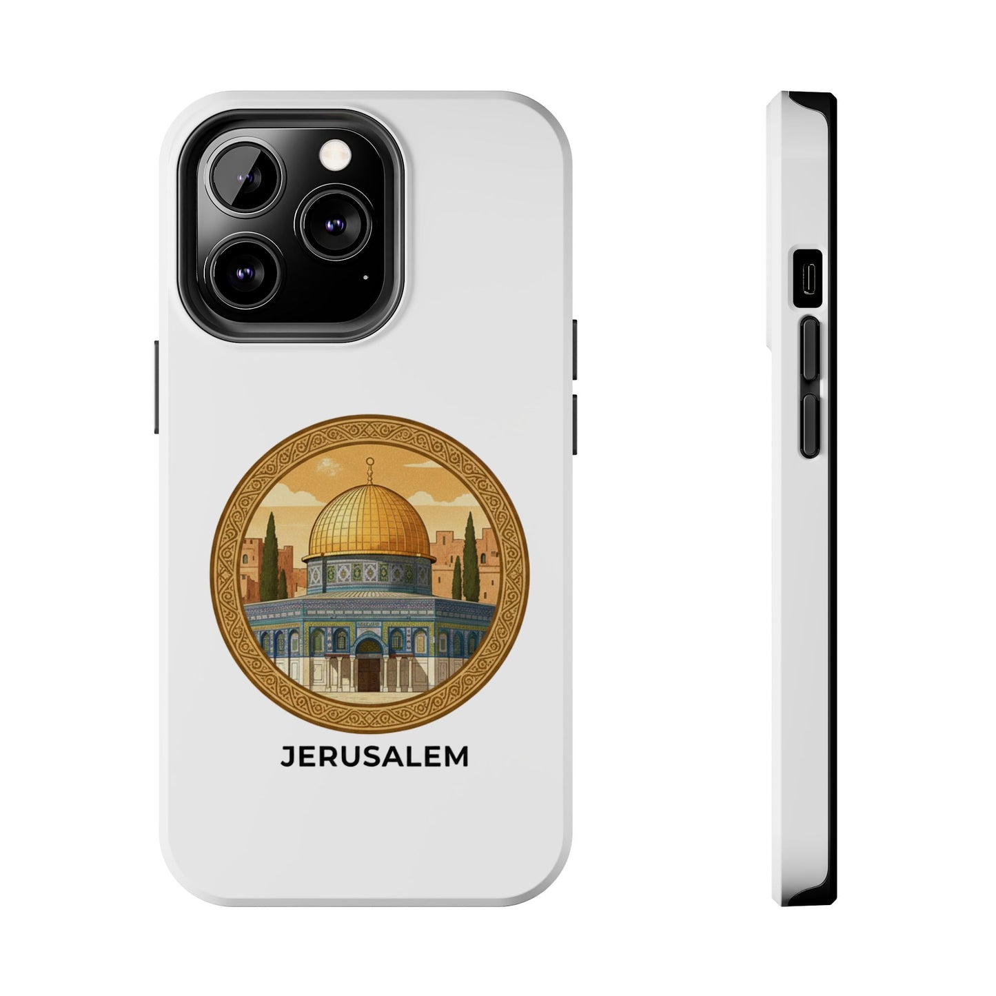 Jerusalem Dome Tough Phone Case — Golden Dome of the Rock Illustration