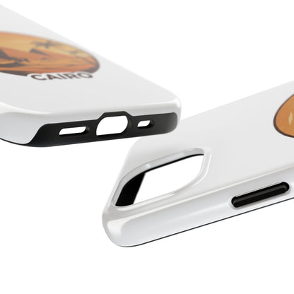 Cairo Pyramids Tough Phone Case — Vintage Egypt Travel iPhone/Android Protective Cover