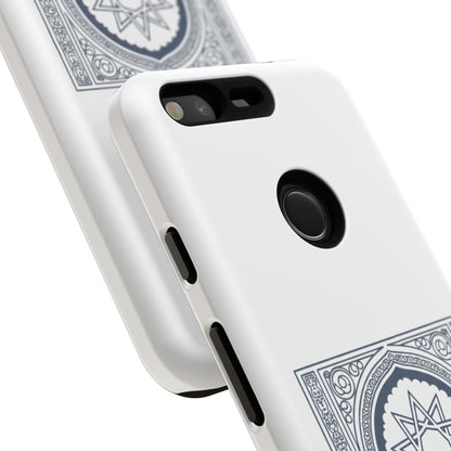 Jeddah Coordinates Phone Case — Arabic Arch Geometric Design