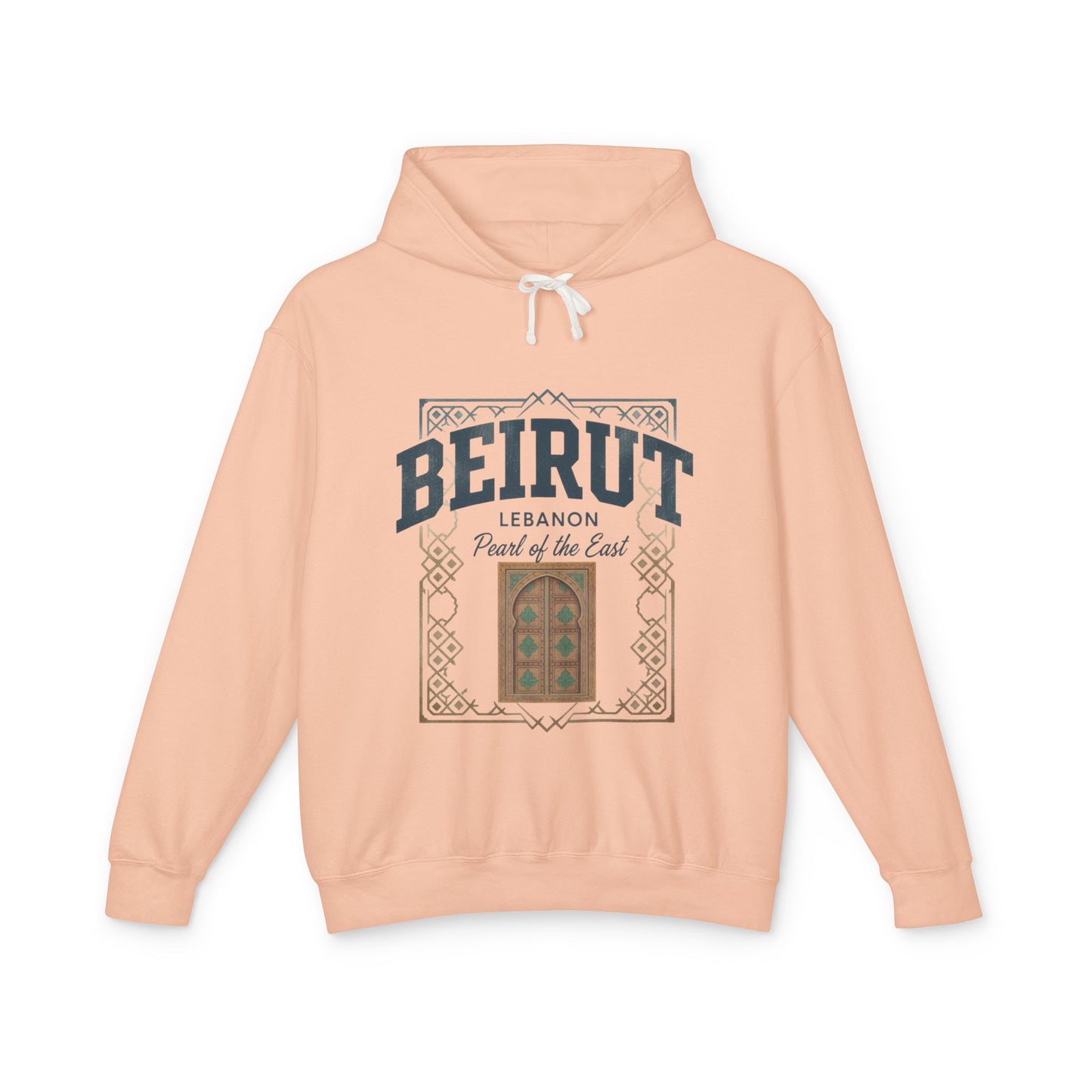 Beirut Vintage Door Hoodie — Lebanon "Pearl of the East" Travel Sweatshirt