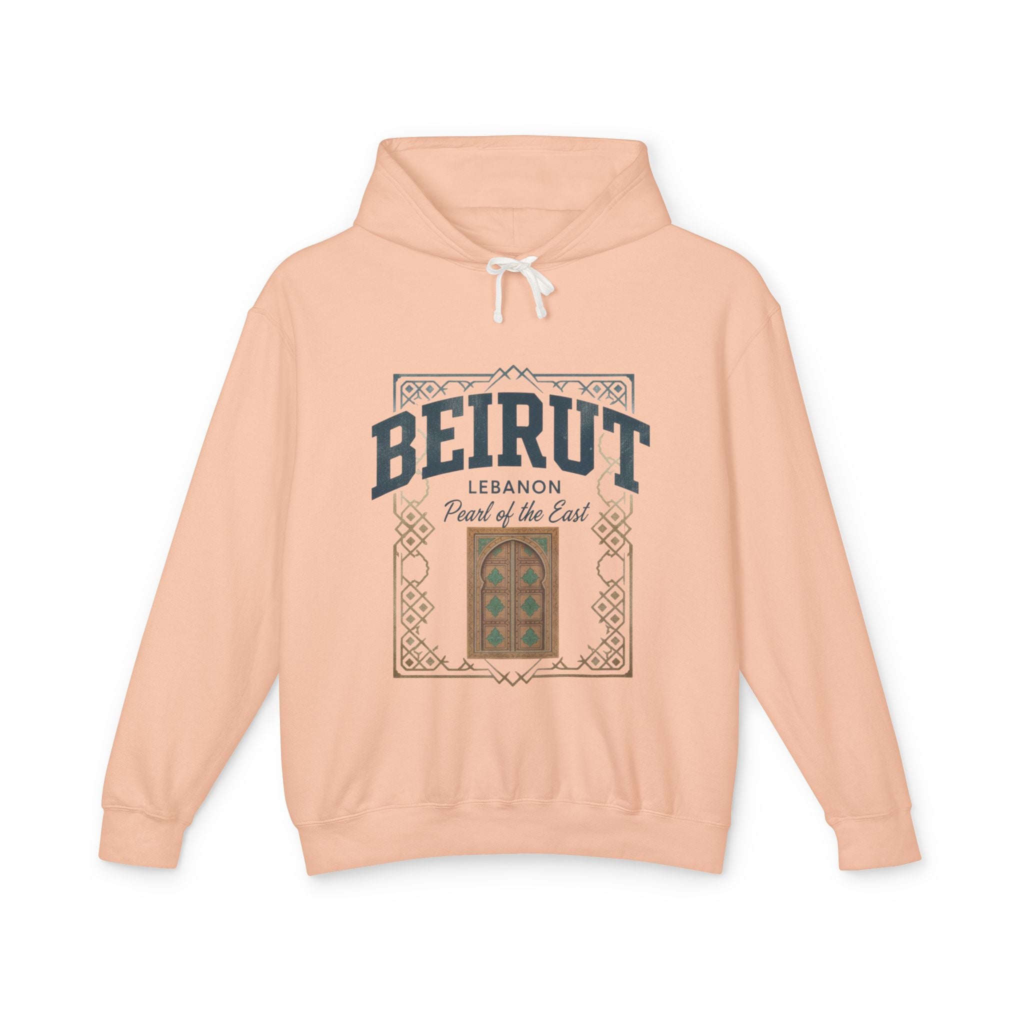 Beirut Vintage Door Hoodie — Lebanon "Pearl of the East" Travel Sweatshirt