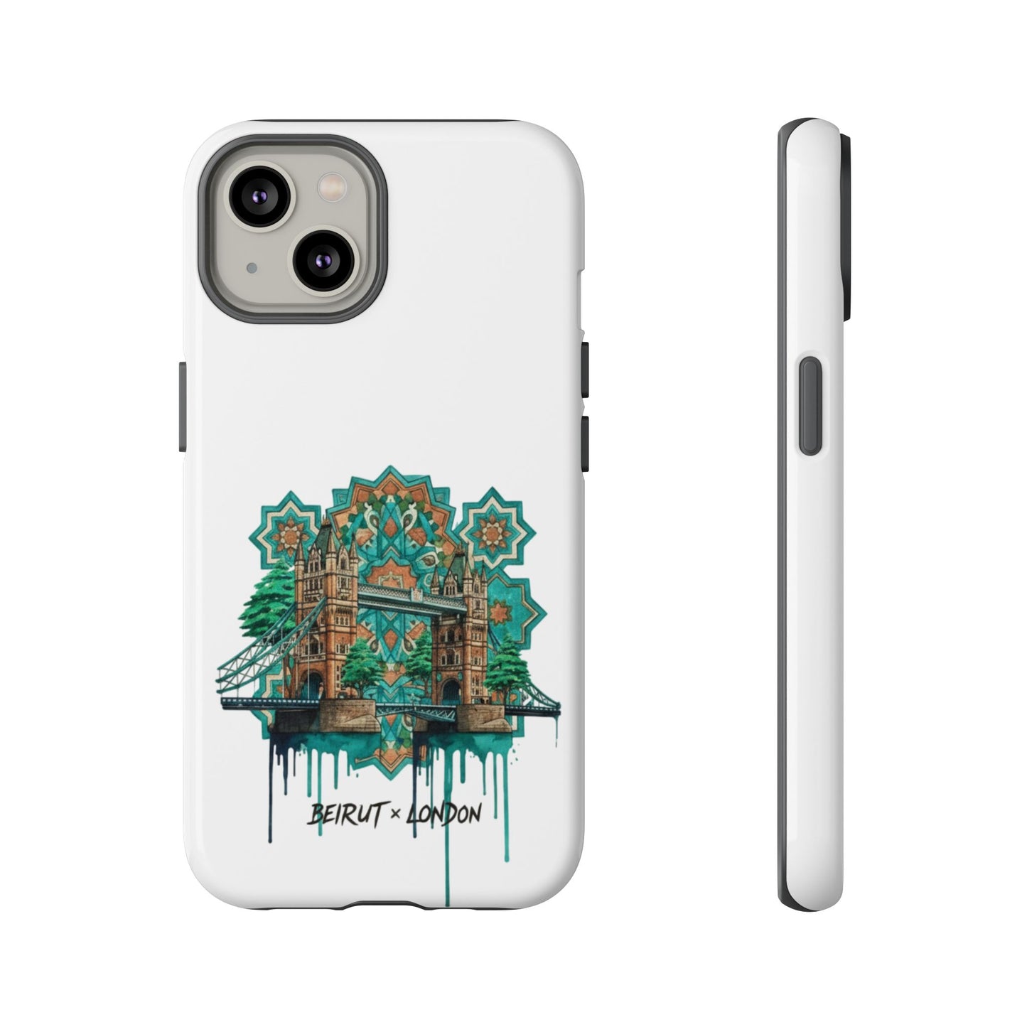 Beirut x London Ornate Phone Case — Turquoise Mosaic Gateway Design