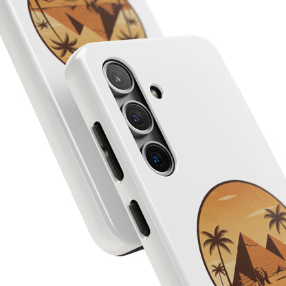 Cairo Pyramids Tough Phone Case — Vintage Egypt Travel iPhone/Android Protective Cover