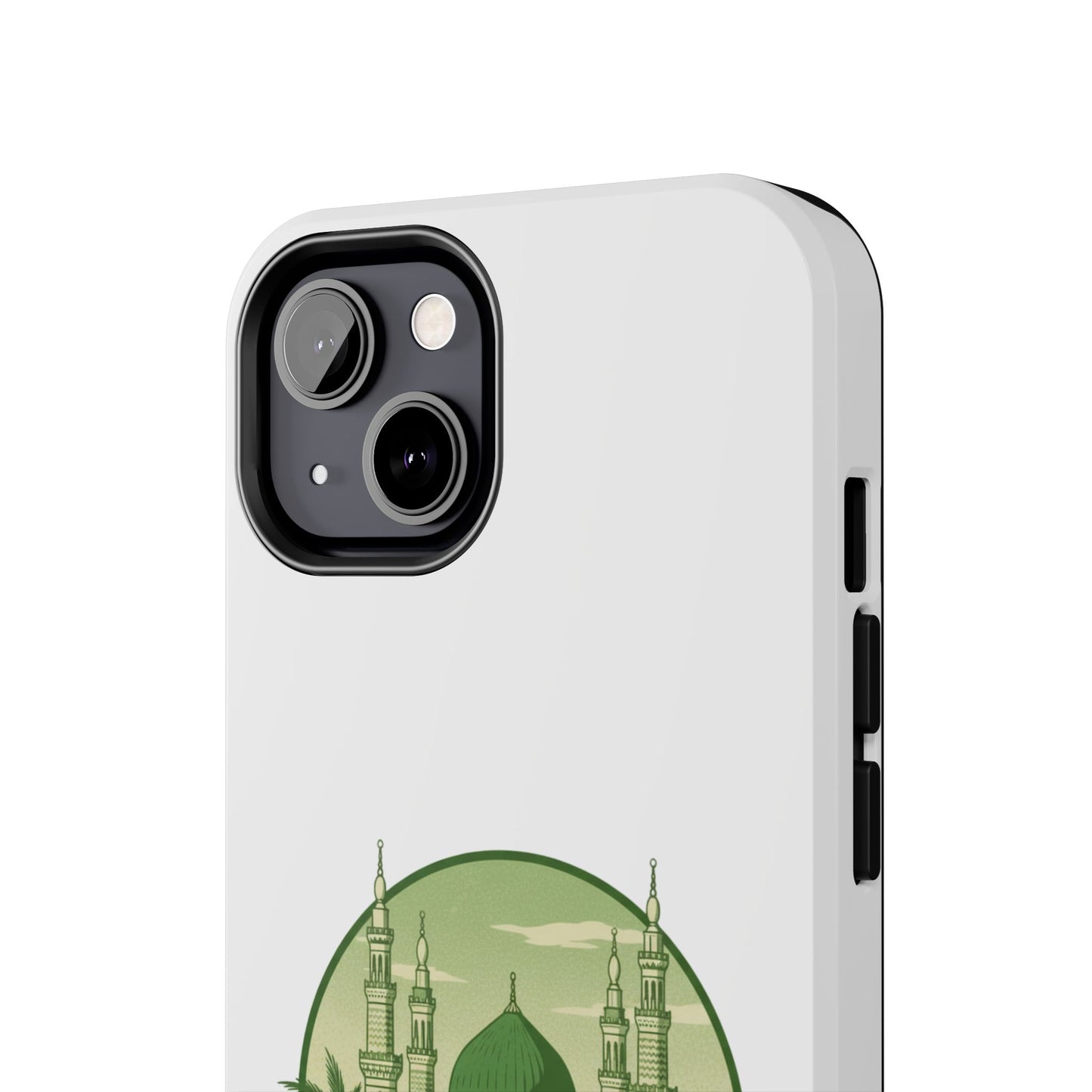 Medina Mosque Tough Phone Case – Islamic Landmark Green Phone Cover