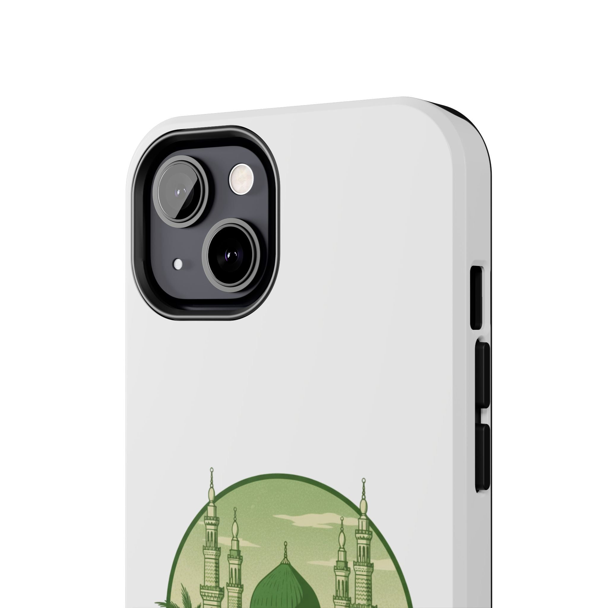 Medina Mosque Tough Phone Case – Islamic Landmark Green Phone Cover