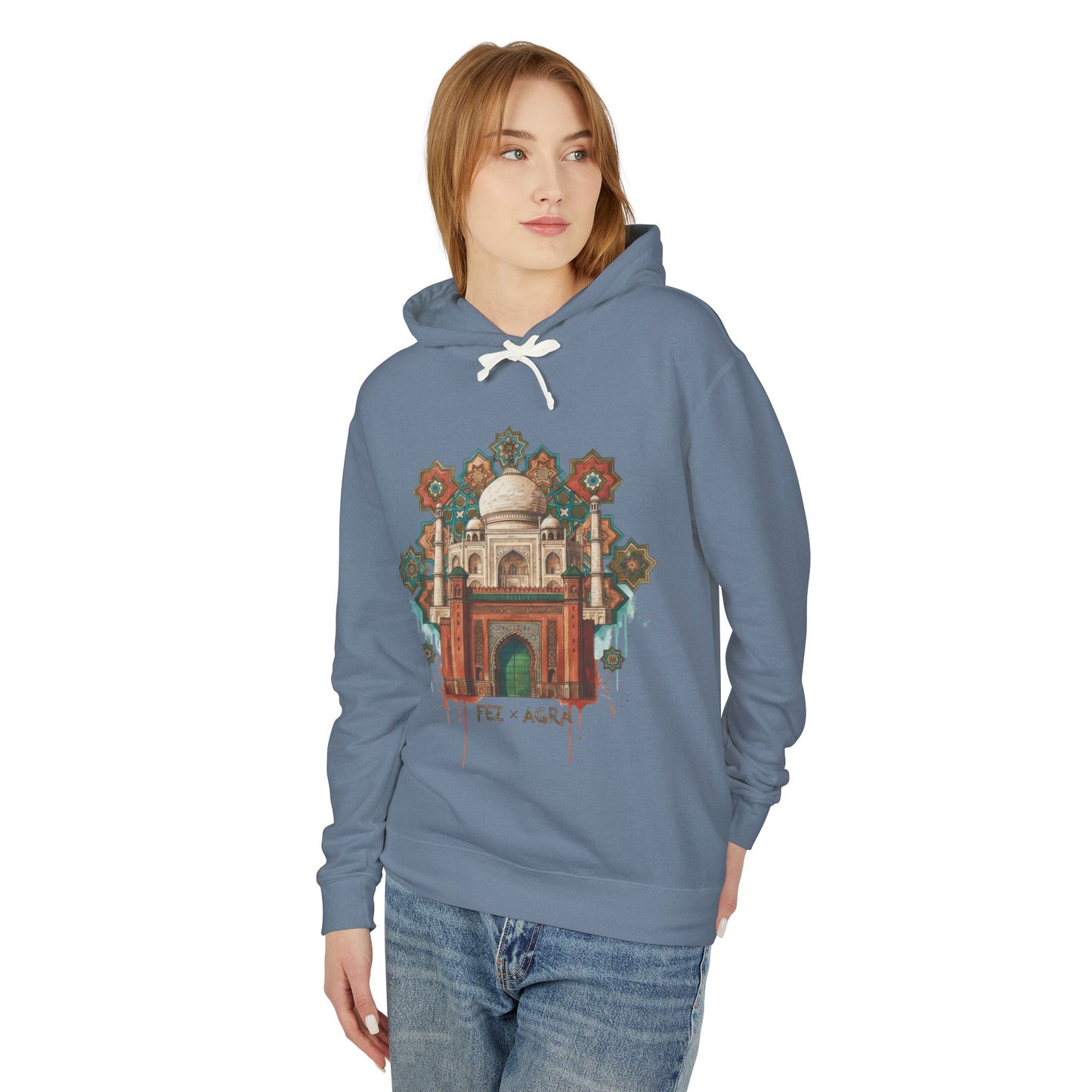 Beirut Souk Floral Hoodie — Lebanon Architectural Art Pullover