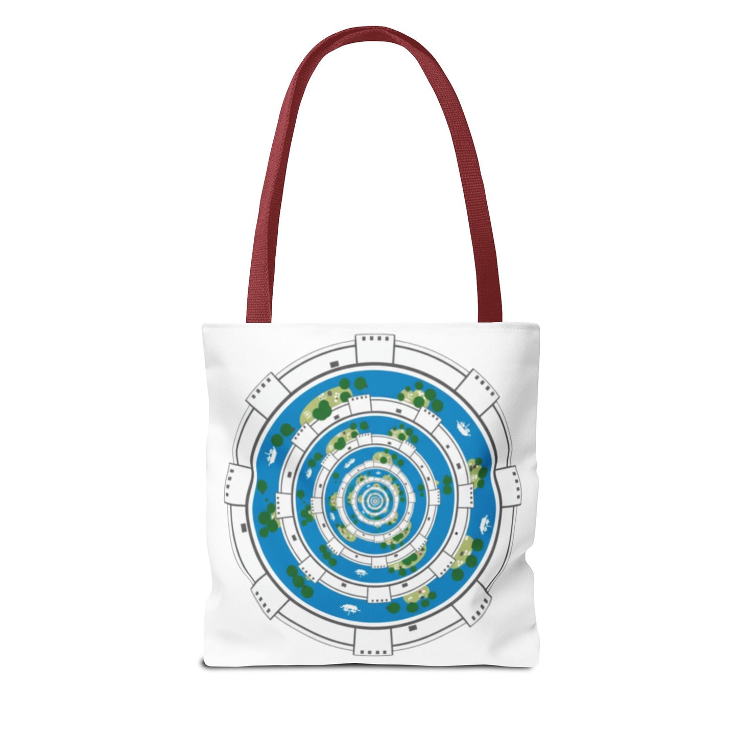 Spiral Island Tote Bag – Nautical Mandala All-Over Print Tote