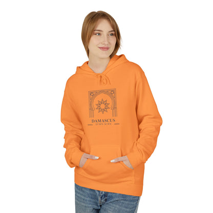 Damascus Heritage Hoodie — Minimal Middle Eastern Motif