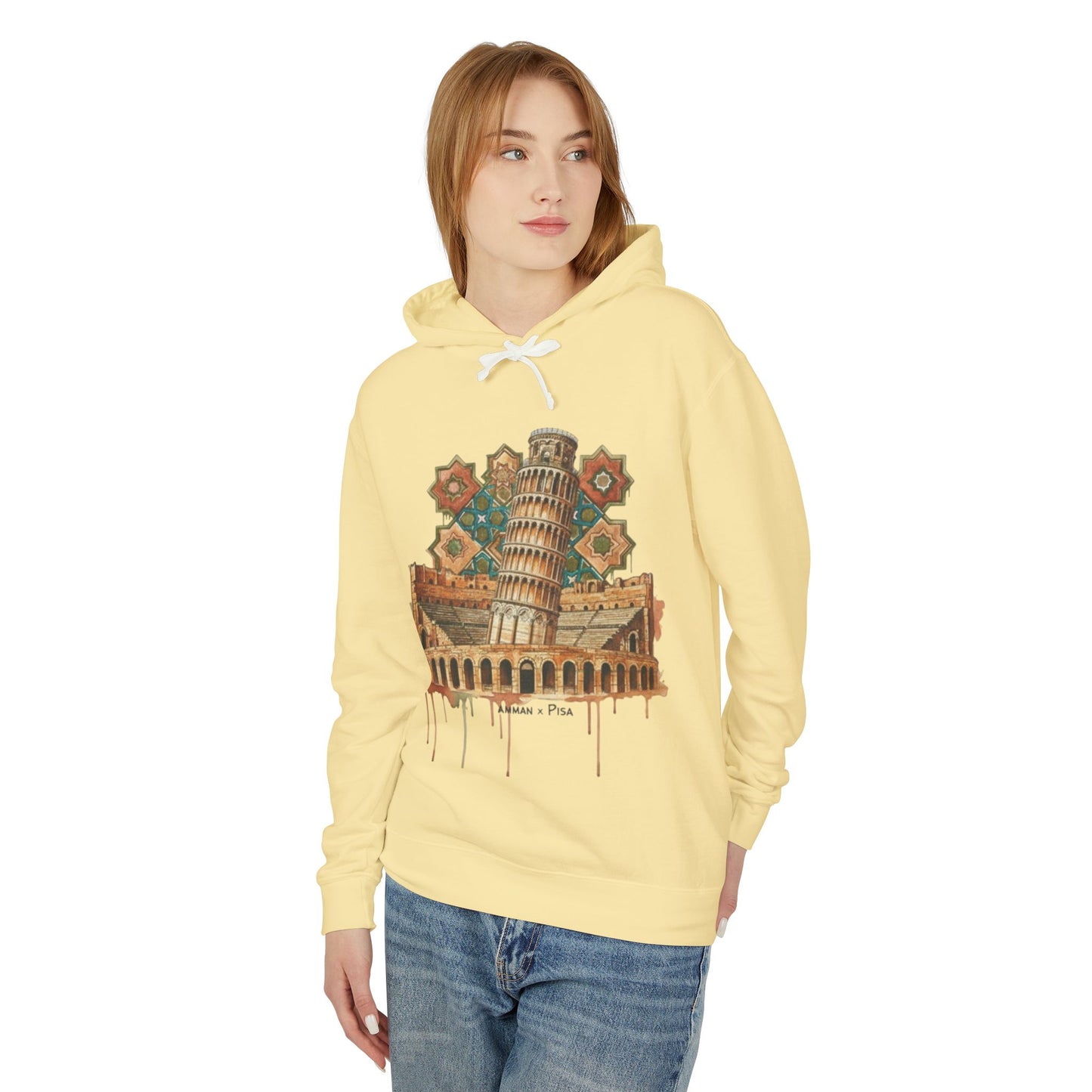Leaning Tower of Pisa Vintage Art Hoodie — Retro Italy Travel Sweatshirt
