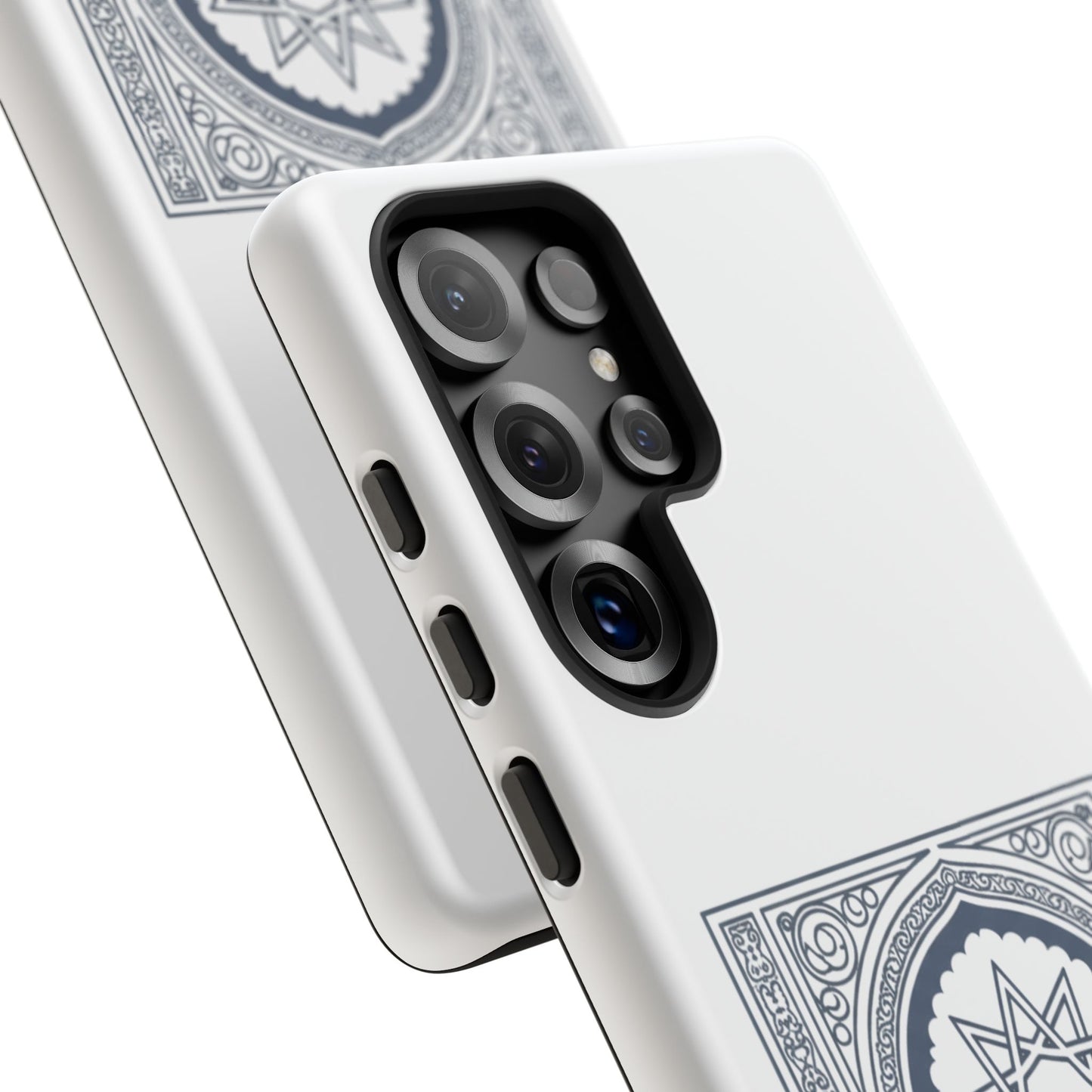 Jeddah Coordinates Phone Case — Arabic Arch Geometric Design