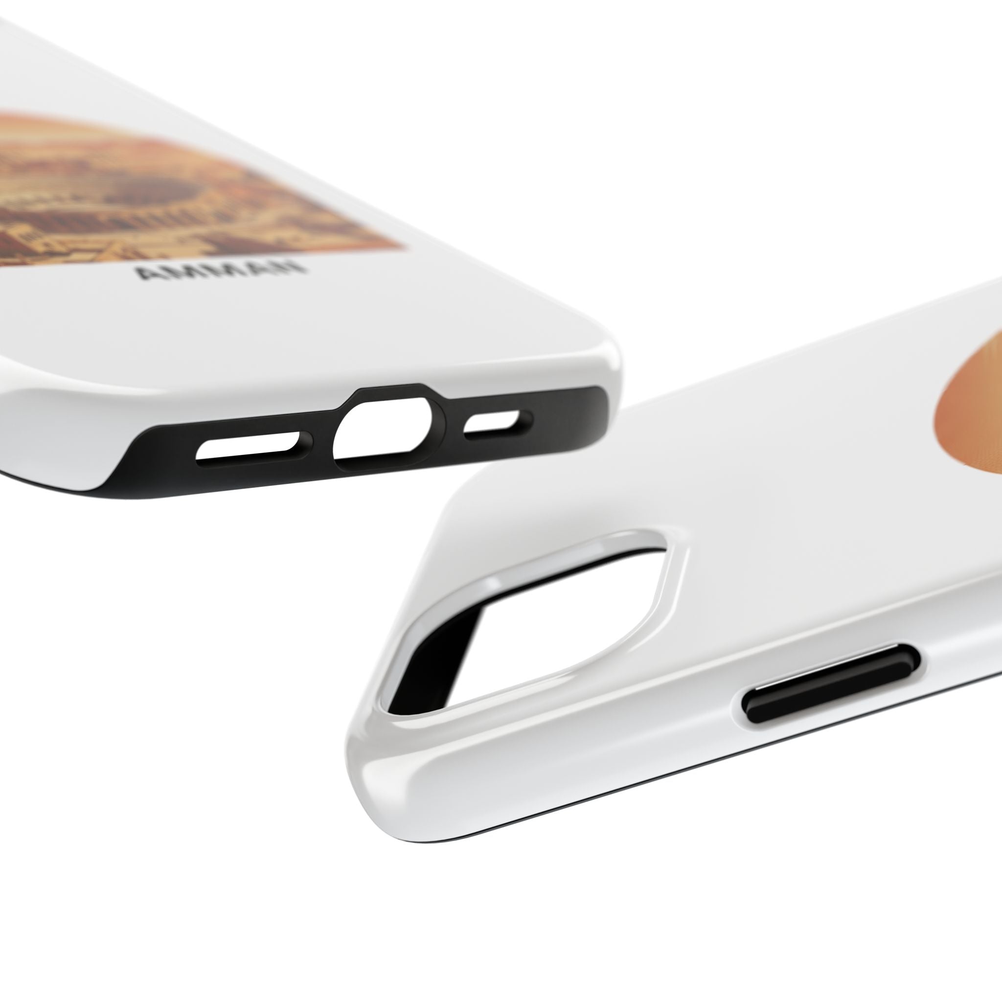 Amman Coliseum Tough Phone Case — Vintage Desert Cityscape Protective Cover