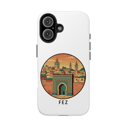 Étui de téléphone résistant Fez City — Étui de téléphone de voyage motif arche marocaine