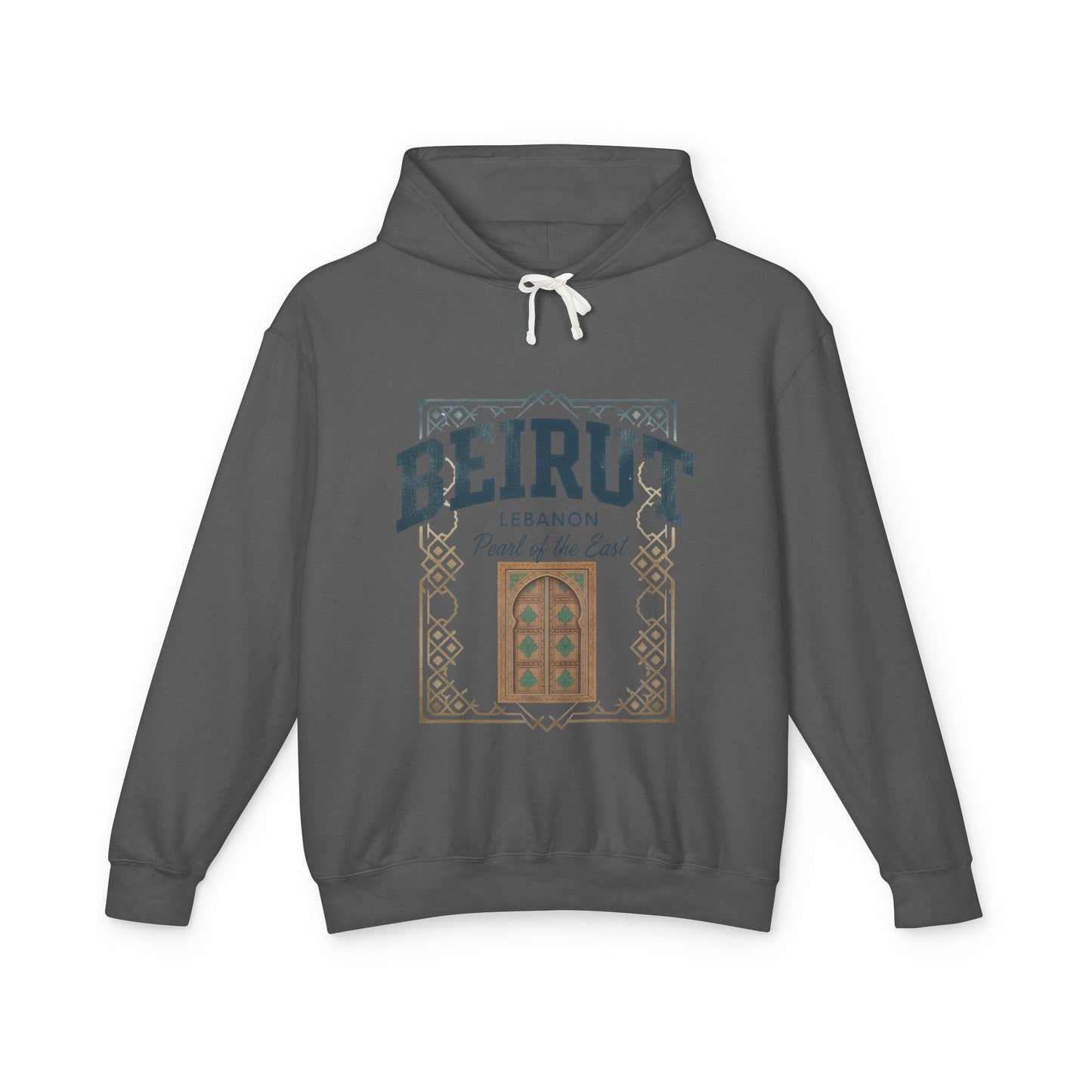 Beirut Vintage Door Hoodie — Lebanon "Pearl of the East" Travel Sweatshirt