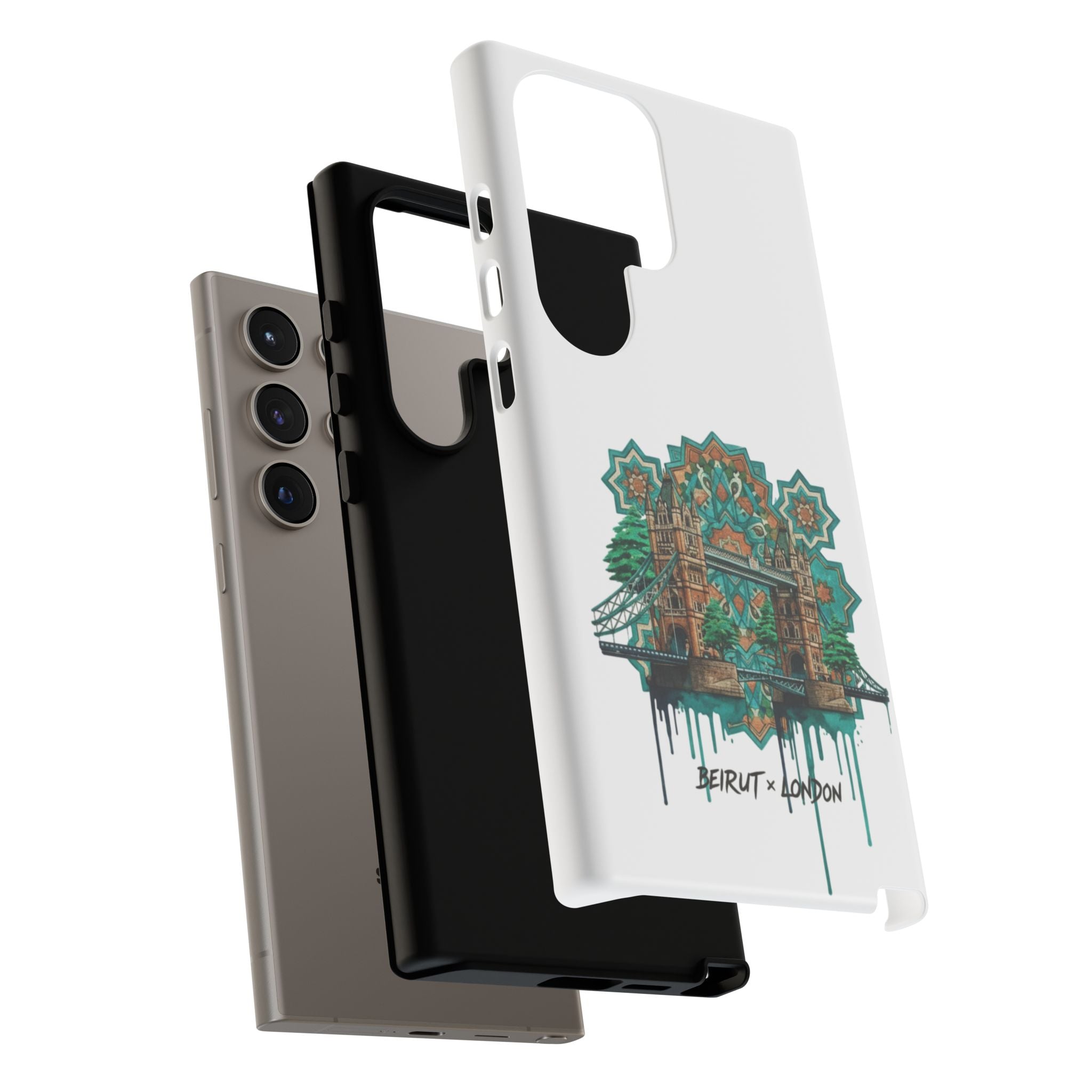 Beirut x London Ornate Phone Case — Turquoise Mosaic Gateway Design