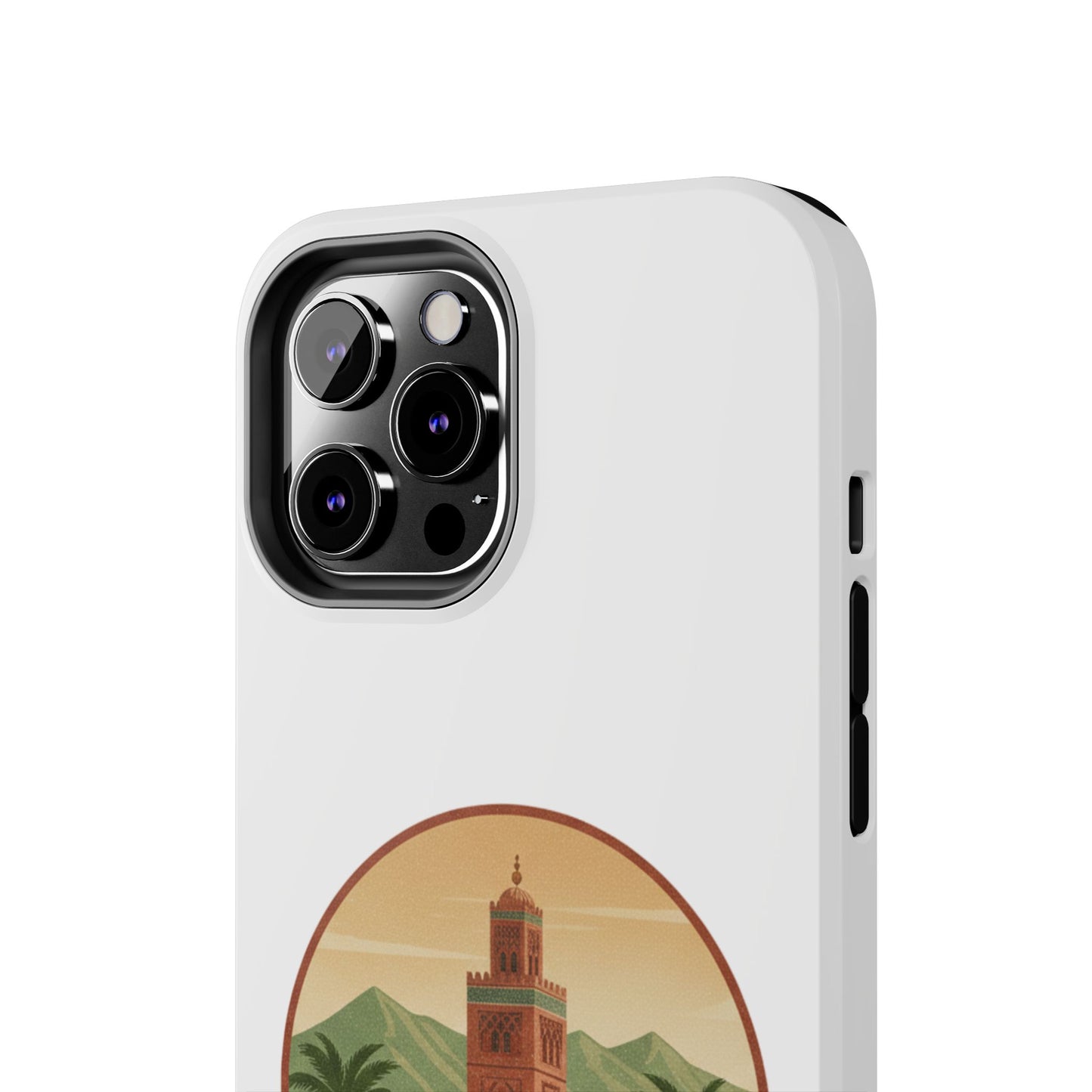 Marrakech Travel Phone Case — Vintage Moroccan Koutoubia Tower Design