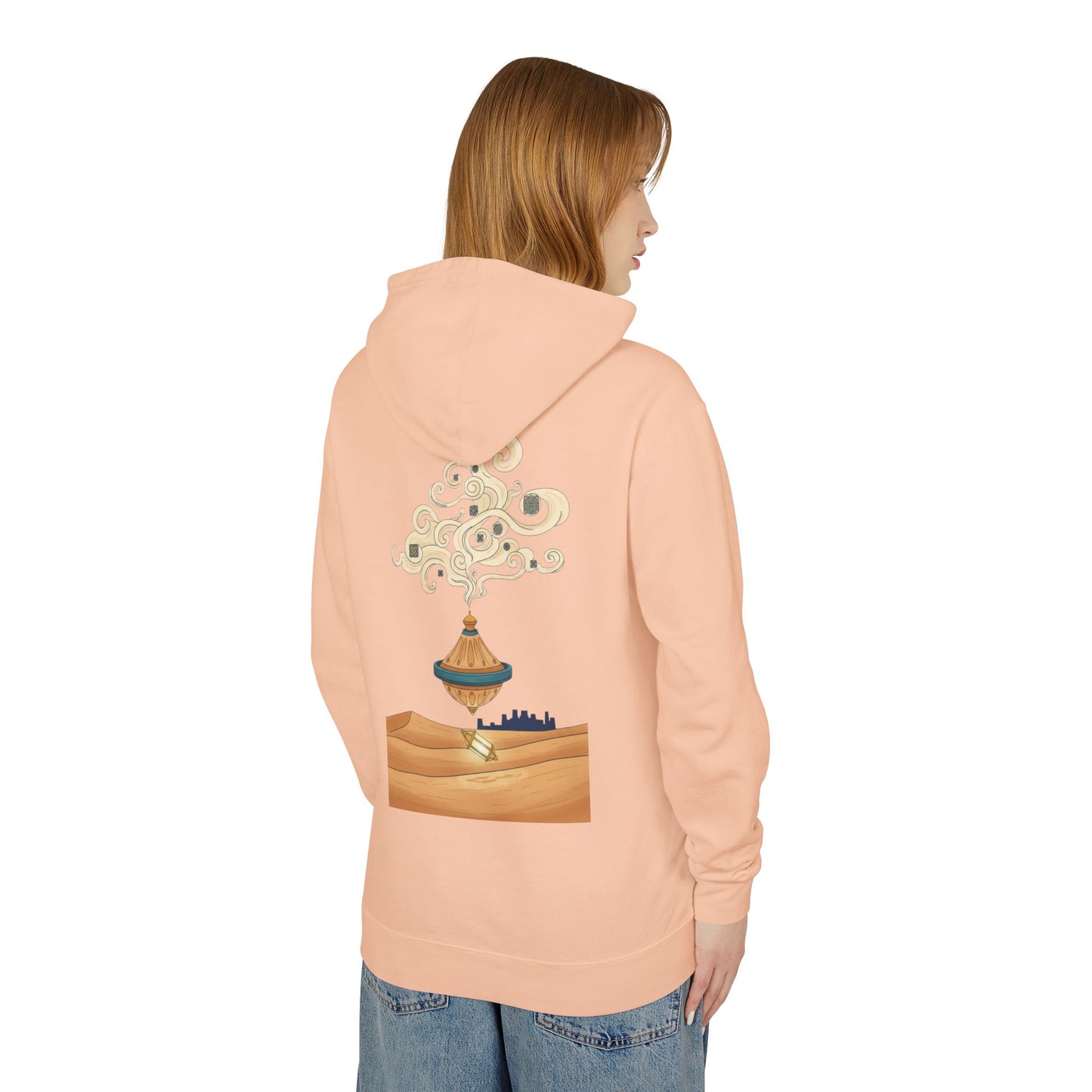 Desert Lamp Hoodie — Boho Floating Lantern Desert Sweatshirt