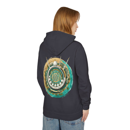 Mandala Mosque Hoodie — Islamic Geometric Art Backprint Hoodie