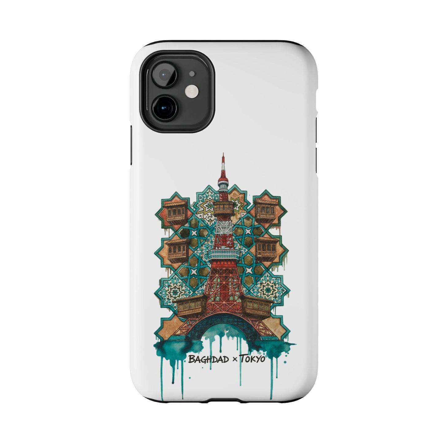 Coque de téléphone résistante — Illustration fusion Bagdad x Tokyo