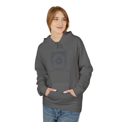 Damascus Heritage Hoodie — Minimal Middle Eastern Motif