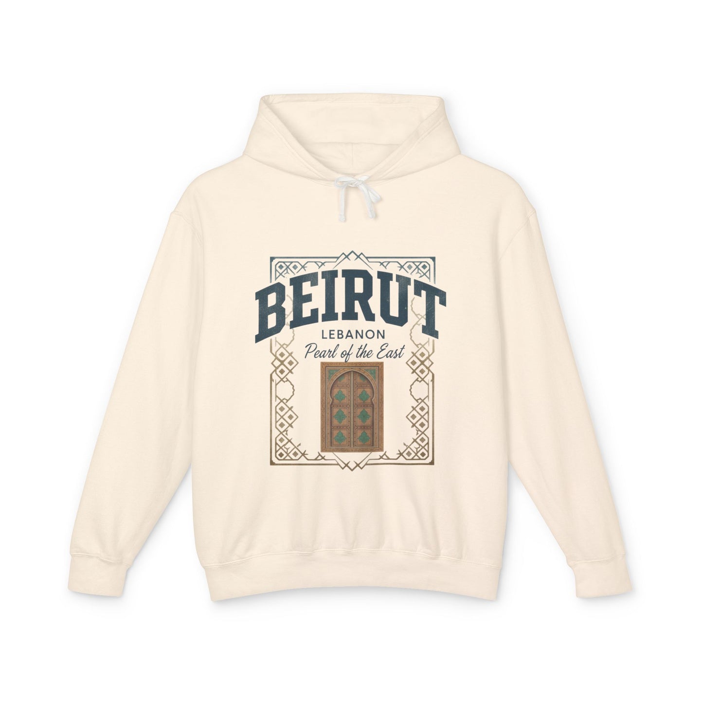 Beirut Vintage Door Hoodie — Lebanon "Pearl of the East" Travel Sweatshirt