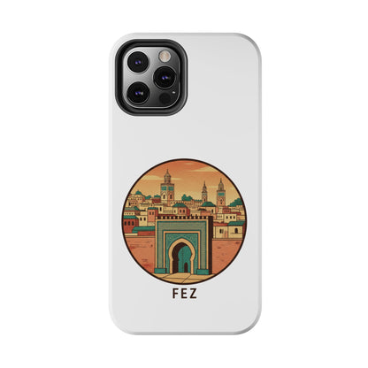 Étui de téléphone résistant Fez City — Étui de téléphone de voyage motif arche marocaine
