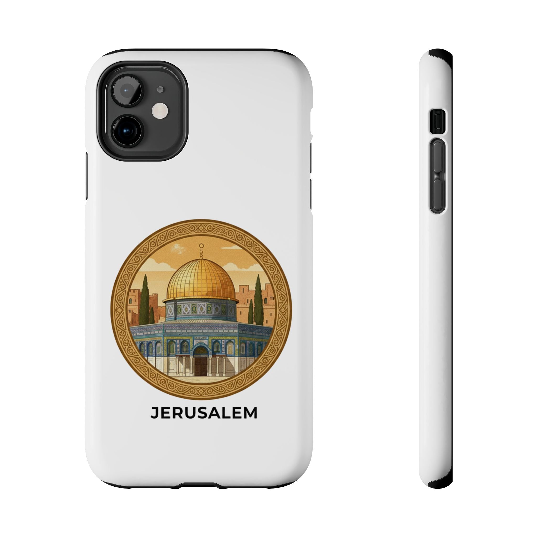 Jerusalem Dome Tough Phone Case — Golden Dome of the Rock Illustration