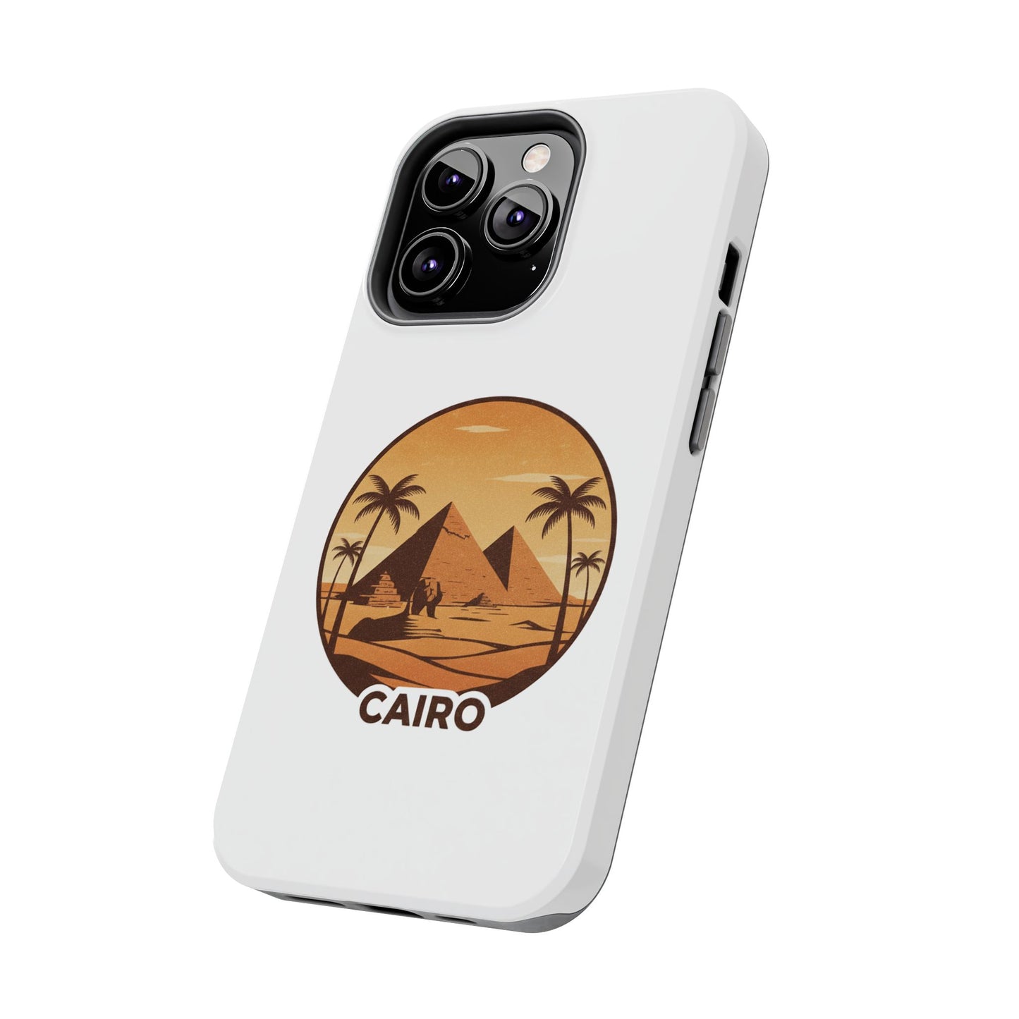 Cairo Pyramids Tough Phone Case — Vintage Egypt Travel iPhone/Android Protective Cover