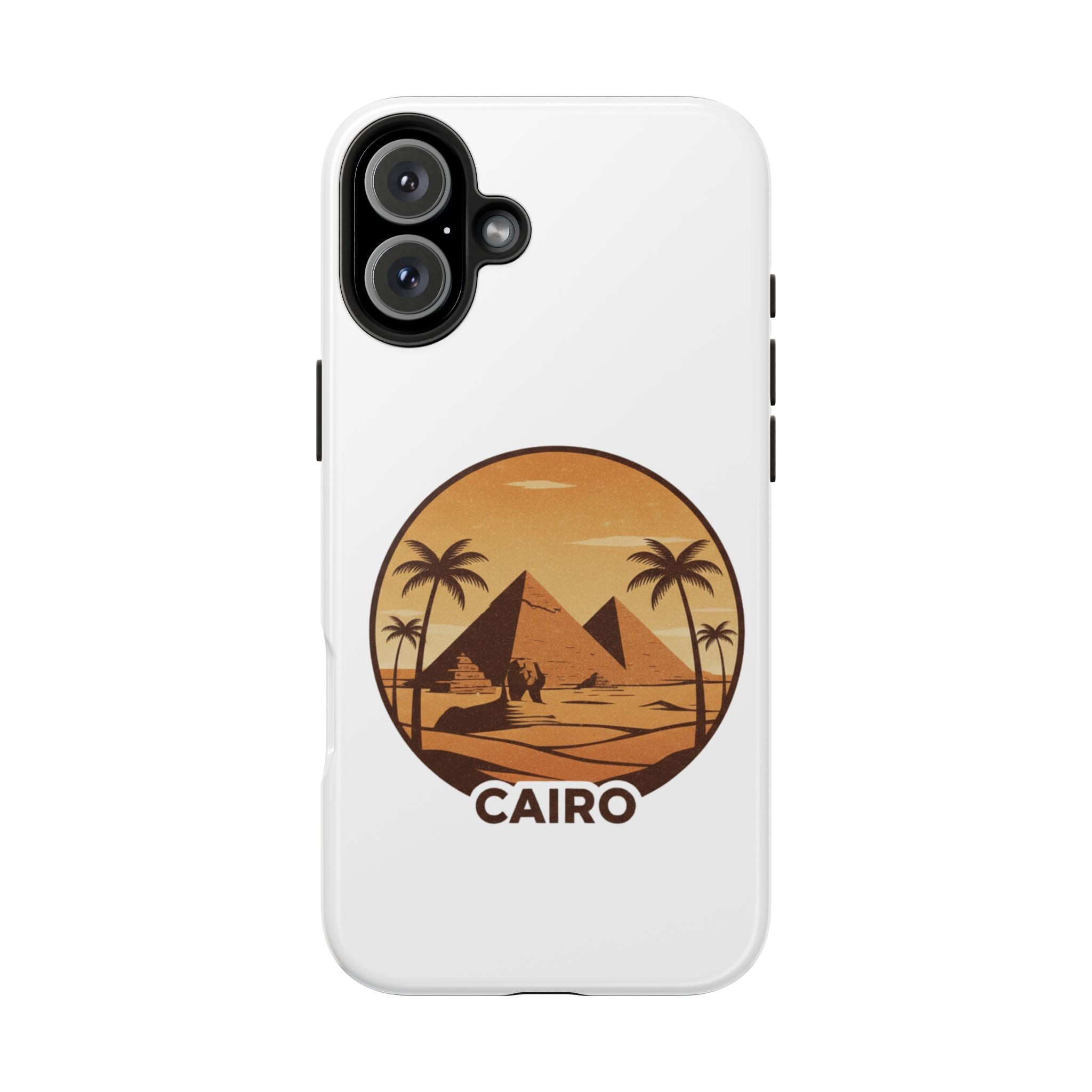 Cairo Pyramids Tough Phone Case — Vintage Egypt Travel iPhone/Android Protective Cover