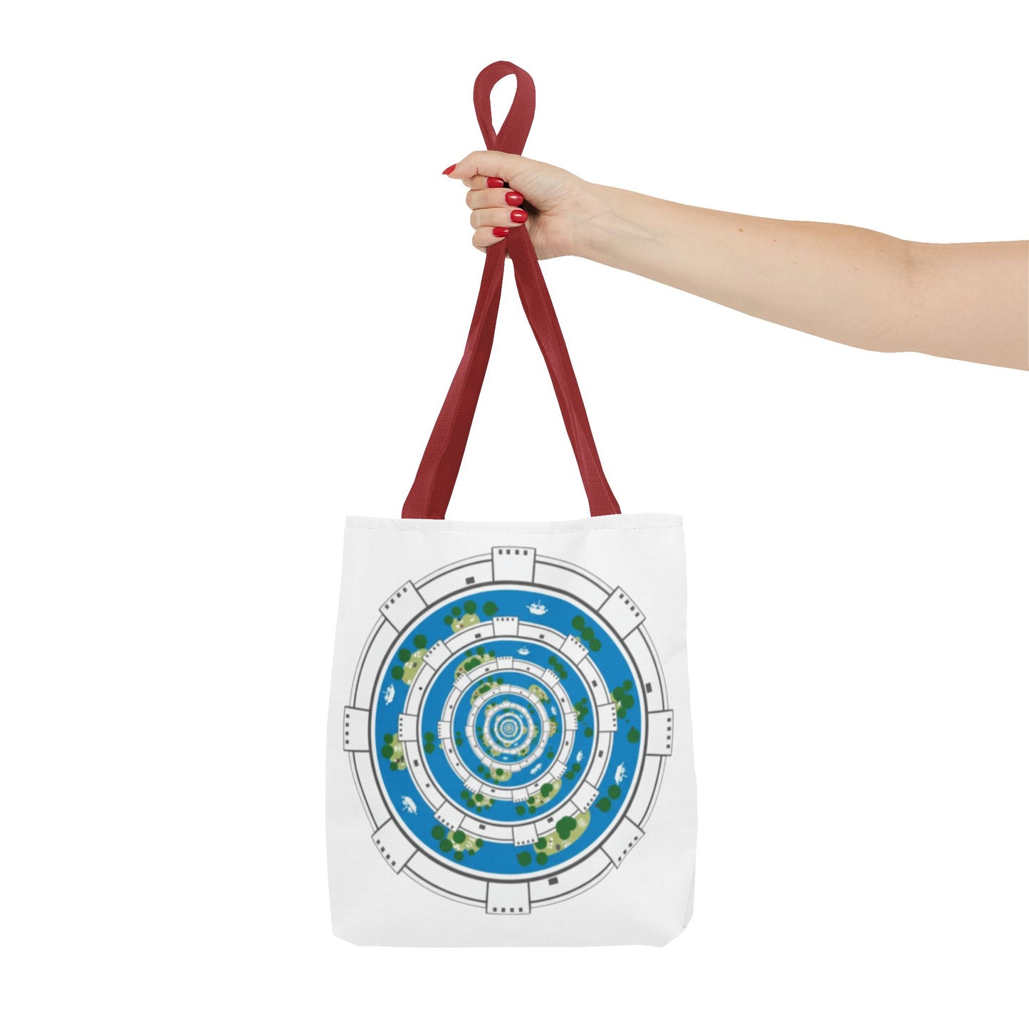 Spiral Island Tote Bag – Nautical Mandala All-Over Print Tote