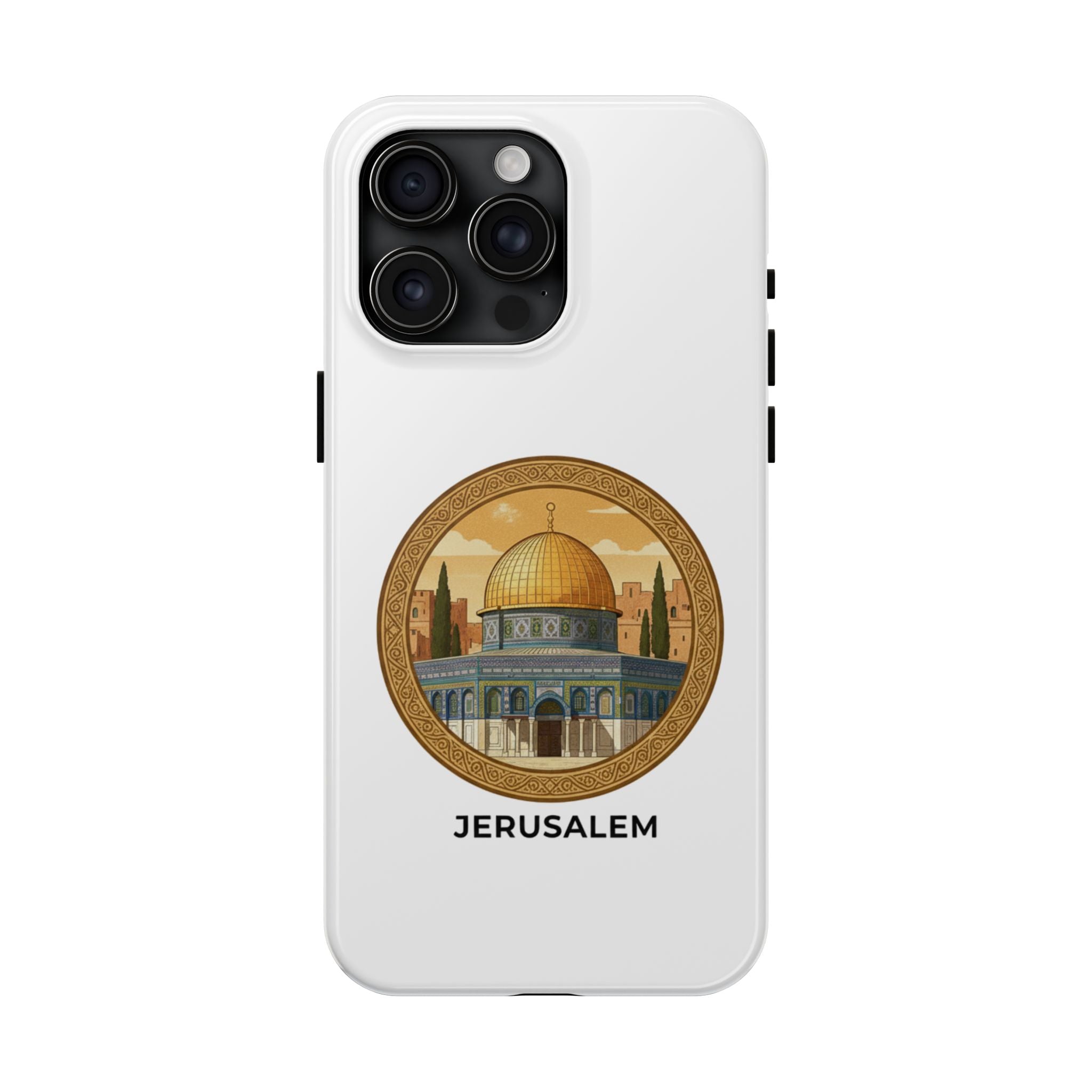 Jerusalem Dome Tough Phone Case — Golden Dome of the Rock Illustration