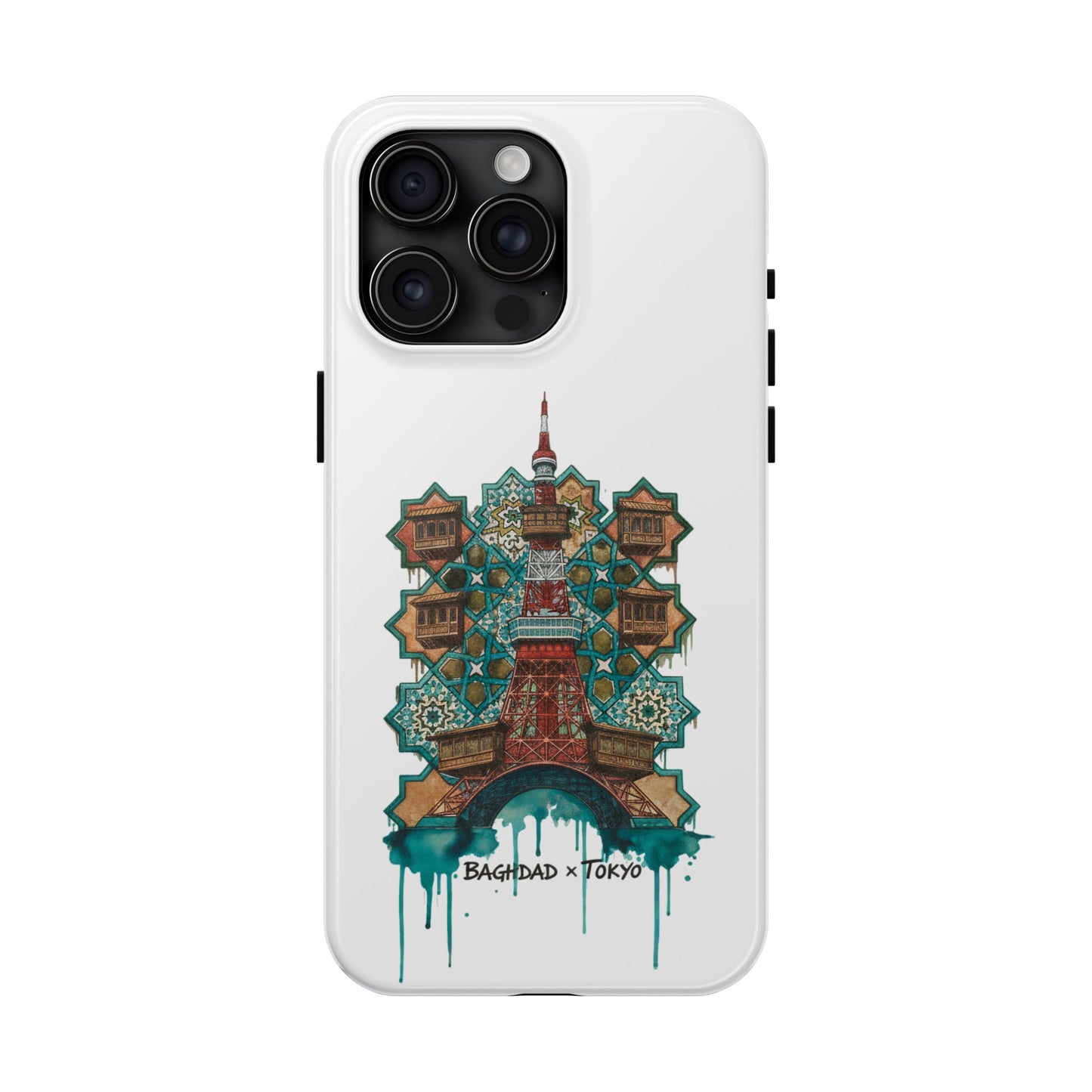 Coque de téléphone résistante — Illustration fusion Bagdad x Tokyo