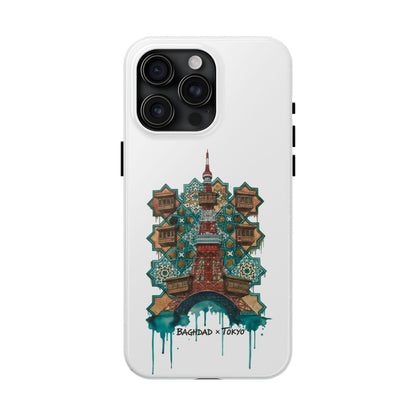 Coque de téléphone résistante — Illustration fusion Bagdad x Tokyo