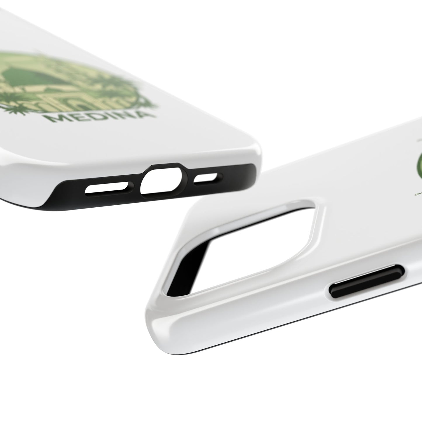 Medina Mosque Tough Phone Case – Islamic Landmark Green Phone Cover