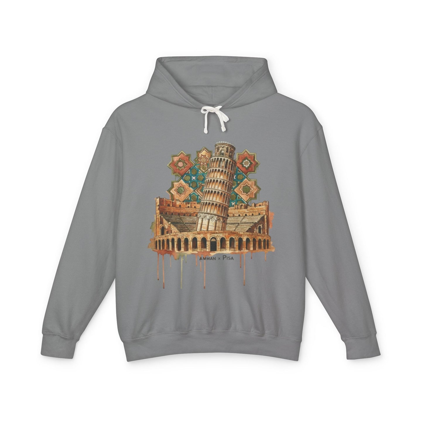 Leaning Tower of Pisa Vintage Art Hoodie — Retro Italy Travel Sweatshirt